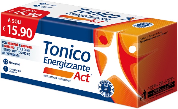 TONICO ENERGIZZANTE ACT 12 FLACONCINI DA 10 ML - farmagiri