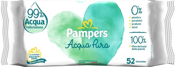 WIPES PAMPERS PROTEZIONE PURA NATURELLO 52 SALVIETTE - farmagiri