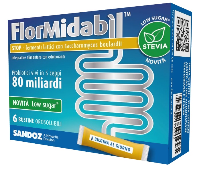 FLORMIDABIL STOP 6 BUSTINE CON STEVIA - farmagiri