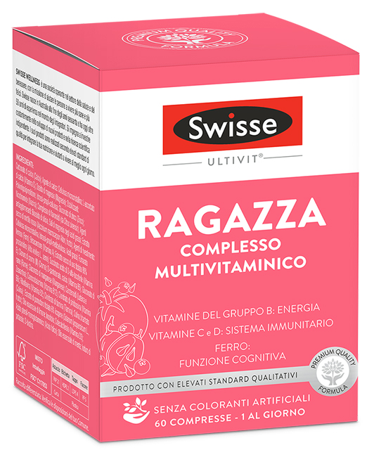 SWISSE MULTIVITAMINICO RAGAZZA 60 COMPRESSE - farmagiri
