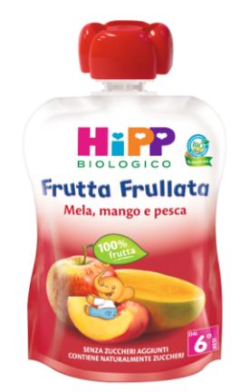 HIPP BIO FRUTTA FRULLATA MELA/MANGO/PESCA 90 G - farmagiri