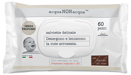FIOCCHI DI RISO ACQUA NON ACQUA SENZA PROFUMO 60 SALVIETTE - farmagiri