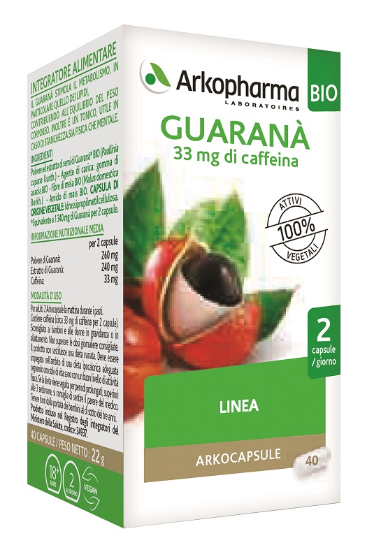 ARKO CAPSULE GUARANA' BIO 40 CAPSULE - farmagiri