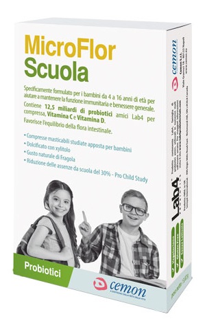 MICROFLOR SCUOLA 30 CAPSULE MASTICABILI - farmagiri