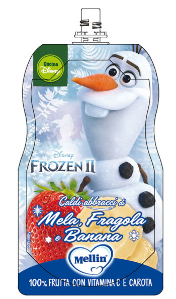 POUCH DISNEY FROZEN MELA FRAGOLA BANANA 110 G - farmagiri