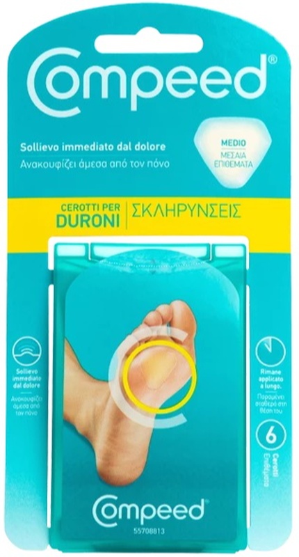 COMPEED CEROTTI PER DURONI MEDIO 6 PEZZI - farmagiri