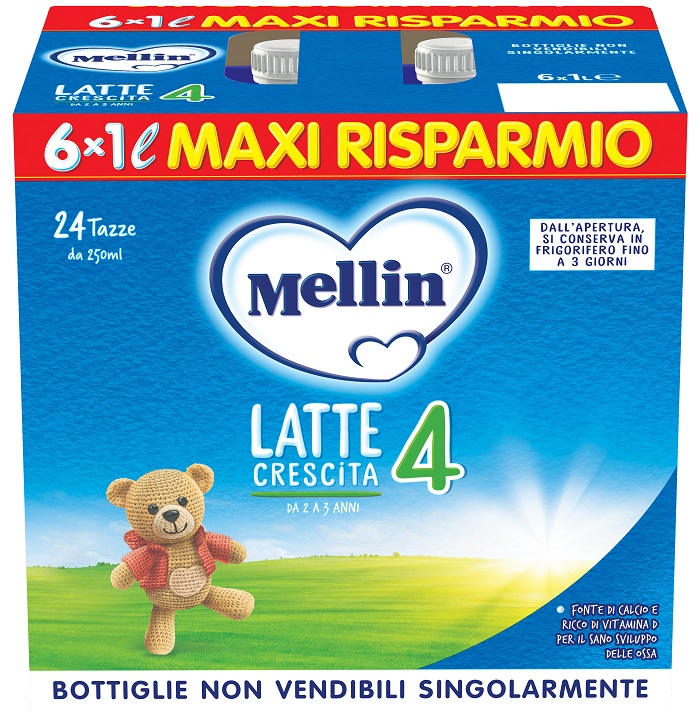 MELLIN 4 LATTE 6X1000 ML - farmagiri