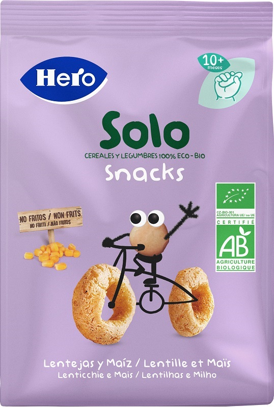 HERO SOLO SNACK LENTICCHIE MAIS 100% BIO 50 G - farmagiri