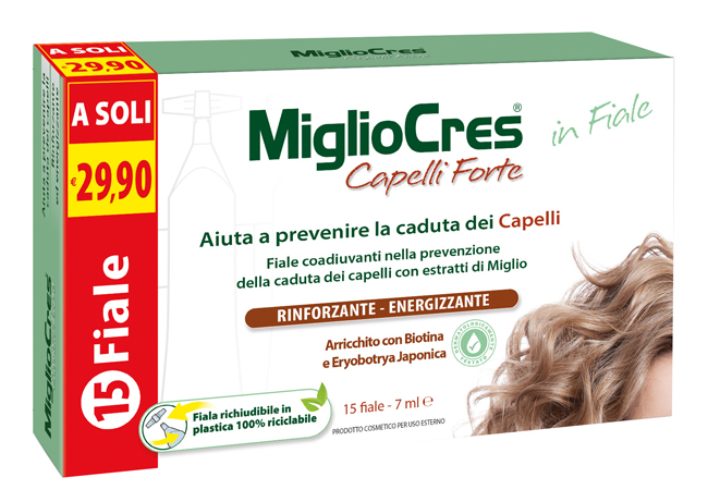 MIGLIOCRES FORTE 15 FIALE TRATTAMENTO DERMOCOSMETICO - farmagiri