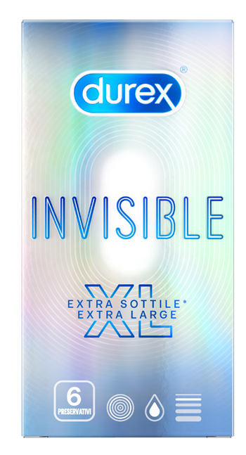 PROFILATTICO DUREX INVISIBLE XL 6 PEZZI - farmagiri