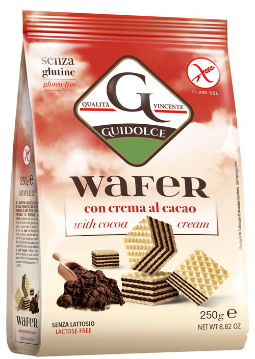 WAFER CON CREMA AL CACAO 250 G - farmagiri
