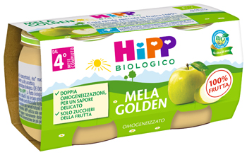 HIPP BIO OMOGENEIZZATO MELA GOLDEN 2 X 80 G - farmagiri