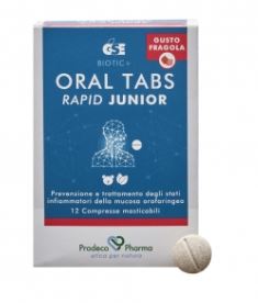 GSE ORAL TABS RAPID JUNIOR FRAGOLA 12 COMPRESSE - farmagiri