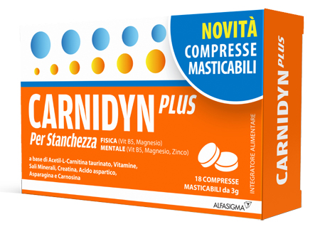 CARNIDYN PLUS 18 COMPRESSE MASTICABILI - farmagiri