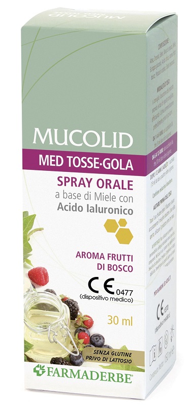 MUCOLID MED TOSSE GOLA SPRAY ORALE 30 ML AROMA FRUTTI DI BOSCO - farmagiri