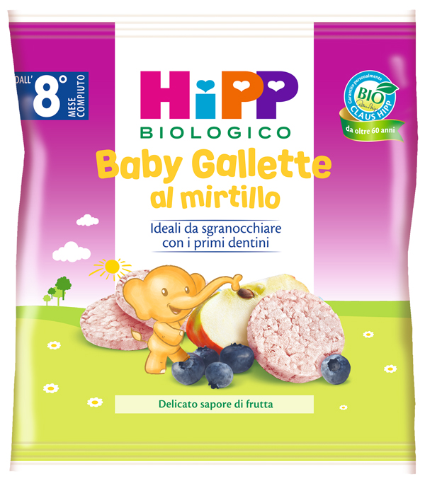 HIPP BABY GALLETTE DI RISO AL MIRTILLO 30 G - farmagiri