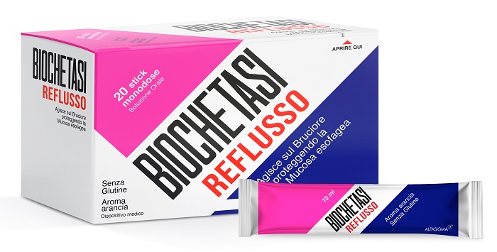 BIOCHETASI REFLUSSO 20 STICK AROMA ARANCIA - farmagiri