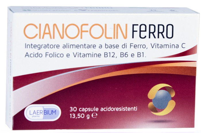 CIANOFOLIN FERRO 30 CAPSULE - farmagiri