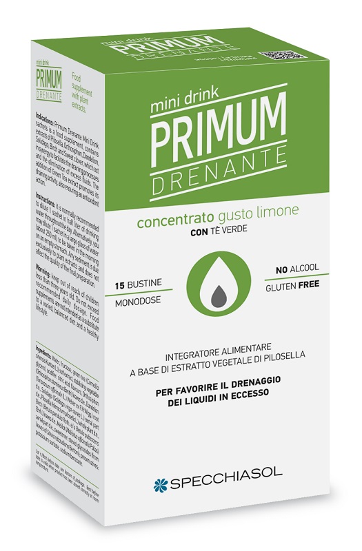 PRIMUM DRENANTE MINIDRINK LIMONE 15 STICK DA 10 ML - farmagiri