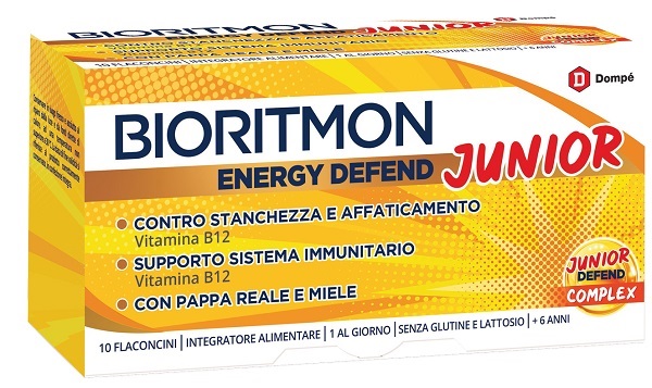 BIORITMON ENERGY DEFEND JUNIOR 10 FLACONCINI 10 ML - farmagiri