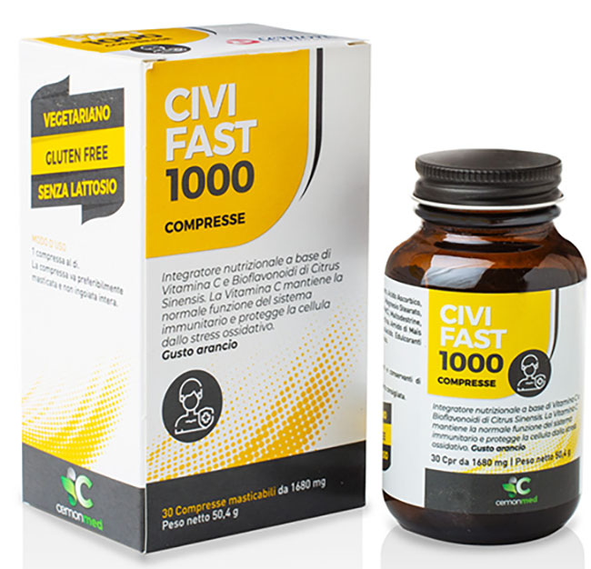 CEMONMED CIVIFAST 1000 30 COMPRESSE MASTICABILI - farmagiri