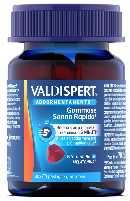 VALDISPERT GOMMOSE SONNO RAPIDO 30 PASTIGLIE GOMMOSE - farmagiri