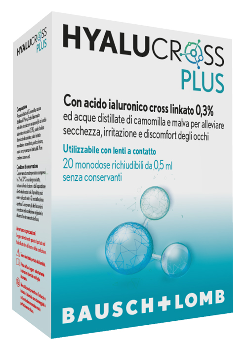 HYALUCROSS PLUS 20 FLACONCINI MONODOSE DA 0,5 ML - farmagiri