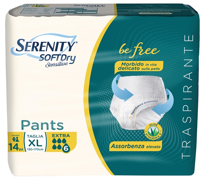 SERENITY PANTS SD SENSITIVE EXTRA XL 14 PEZZI - farmagiri