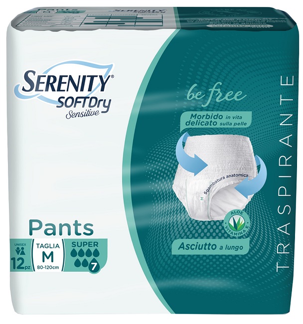 SERENITY PANTS SD SENSITIVE SUPER M 12 PEZZI - farmagiri