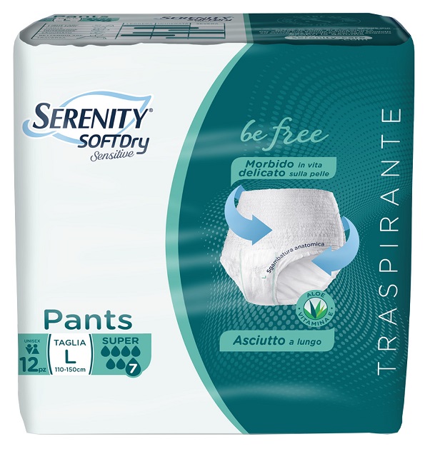 SERENITY PANTS SD SENSITIVE BE FREE SUPER L 12 PEZZI - farmagiri