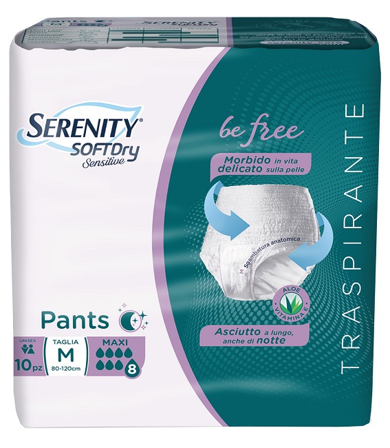 SERENITY PANTS SD SENSITIVE BE FREE MAXI M 10 PEZZI - farmagiri