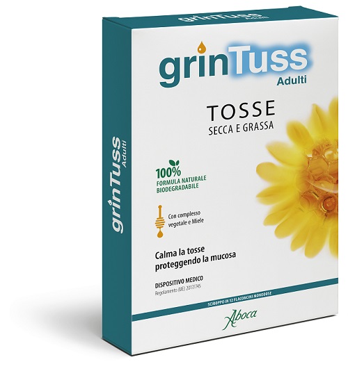 GRINTUSS ADULTI SCIROPPO 12 FLACONCINI MONODOSE - farmagiri