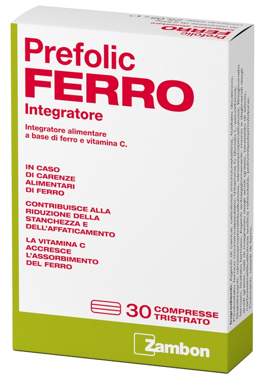 PREFOLIC FERRO 30 COMPRESSE - farmagiri