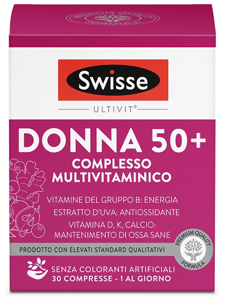 SWISSE MULTIVITAMINICO DONNA 50+ 30 COMPRESSE - farmagiri