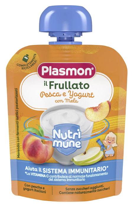 PLASMON NUTRI-MUNE PESCA/YOGURT CON MELA 85 G - farmagiri