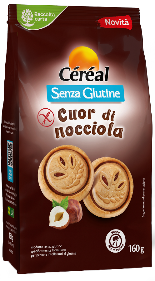 CEREAL SENZA GLUTINE CUOR DI NOCCIOLA 160 G - farmagiri