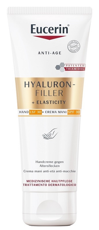 EUCERIN HYALURON FILLER + ELASTICITY CREMA MANI ANTI MACCHIE 75 ML - farmagiri