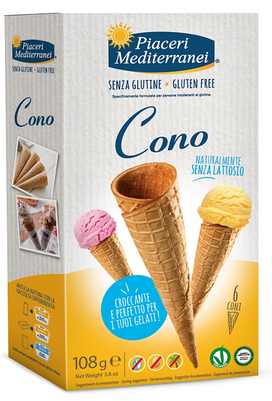 PIACERI MEDITERRANEI CONO 6 PEZZI 18 G - farmagiri