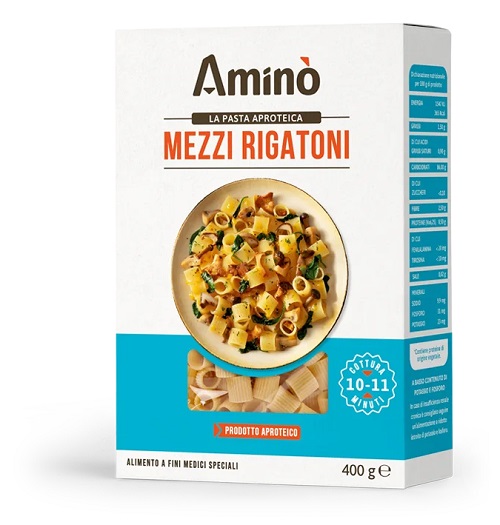 AMINO' MEZZI RIGATONI APROTEICI 400 G - farmagiri