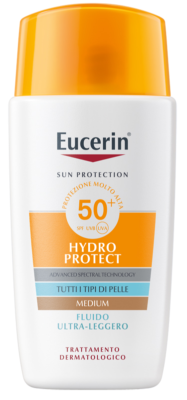 EUCERIN SUN FLUIDO ULTRA LEGGERO TINTED SPF50+ 50 ML - farmagiri