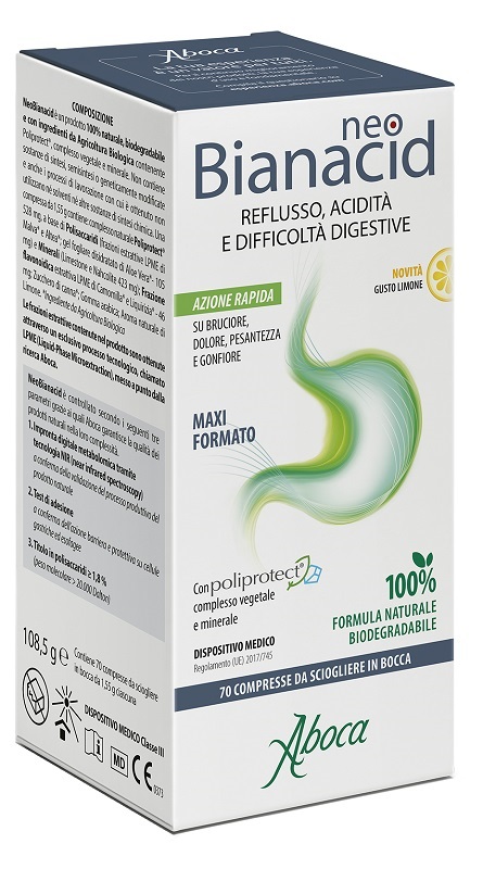 NEOBIANACID 70 COMPRESSE LIMONE - farmagiri